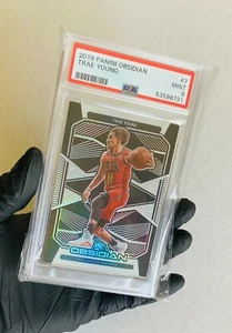 2019 Obsidian Trae Young #7 PSA 9 Super Clean Case Sleeved in Plastic! Falken! - Bild 1 von 4
