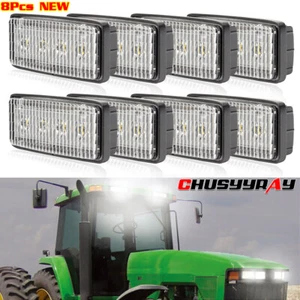 8pcs LED Upper Cab Light Fit For John Deere 8010 Series: 8110, 8210, 8310, 8410 - Picture 1 of 9