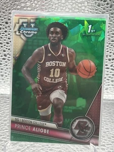 2023-24 Bowman Cromo Zaffiro U Verde RIFRATTORE /99 Prince Aligbe Boston Colleg - Foto 1 di 1