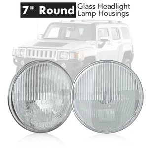 Para Hummer H2 2004-2009 7" Faro Redondo Viga Sellada Carcasa Vidrio H6024 H6014 - Imagen 1 de 12