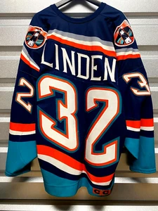 RARE!! NY Islanders Vintage "Transition" 1998 Trevor Linden Jersey XL GORGEOUS!! - Picture 1 of 24