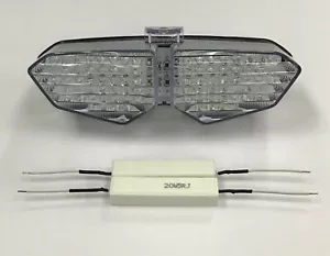 03-05 R6, 06-09 R6S LED CLEAR Taillight Tail Light Integrated Signals-SEQUENTIAL - Foto 1 di 3