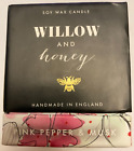 WILLOW & HONEY Pink Pepper & Musk Soy Wax Candle Handmade 60g NIB