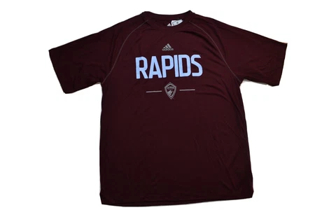 adidas Mens MLS Colorado Rapids Soccer Maroon Jersey Shirt NWT M Cover