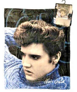 Elvis Presley Throw Blanket Plush Soft Fleece 50" X 60" NEW w/Tags - Picture 1 of 2