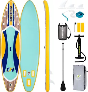11'6 Inflatable Stand Up Paddle Board Complete SUP Accessories Includes 3 Fins. - Picture 1 of 7