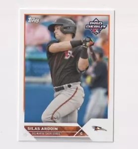 (10) Silas Ardoin 2023 TOPPS PRO DEBUT ROOKIE LOT #PD-87 DELMARVA SHOREBIRDS RC - Picture 1 of 1
