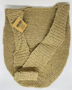 Jute Weave Boho Slouch Bag Handbag Shoulder Brown - Bild 1 von 4