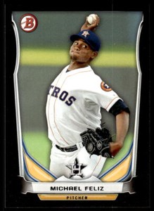 2014 Bowman Draft Michael Feliz  Asia Exclusive Black Border TP-76 Astros