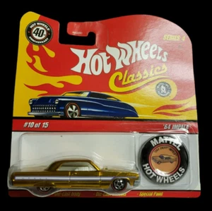 2009 Hot Wheels '64 CHEVY IMPALA Classics Series 4 Gold 40Th Anniversary Button - Picture 1 of 15