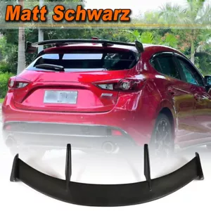 Spoiler cruscotto nero opaco spoiler labbro adatto per Mazda 3 Axela coda spiovente 14-19 - Foto 1 di 10