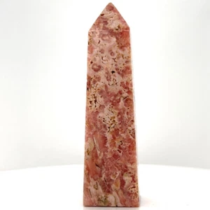 Rot, Rosa und Grau - Rhodochrosit Mineral, Kristall, Pyramide Bergenturm - Bild 1 von 3