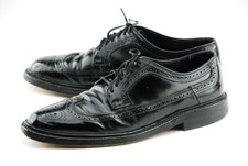 HANOVER 9.5D BLACK SHELL CORDOVAN LONGWING DRESS SHOES