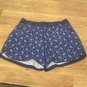 Traje de baño Lands End para mujer pantalones de baño talla 18 W bonito patrón azul cubierta K - Imagen 1 de 9