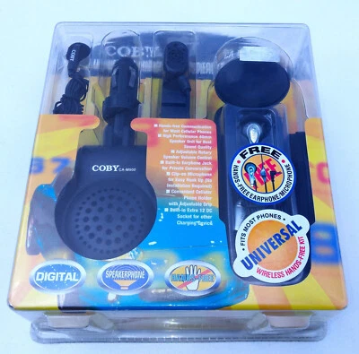 (Nuevo en Paquete) Kit de Teléfono Altavoz Manos Libres Inalámbrico Universal Coby CA-M900 Foto 1 de 2