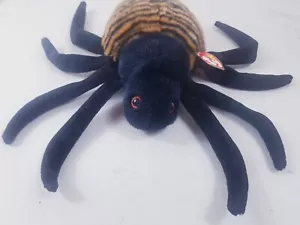TY Beanie Buddies Collection 1999 Spinner The Spider 9" Soft Toy - Picture 1 of 12