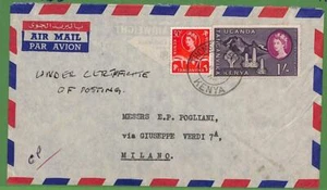 59526 - KENYA KUT - Postal History - AIRMAIL COVER to ITALY 1962 Fauna CACTII - Picture 1 of 1