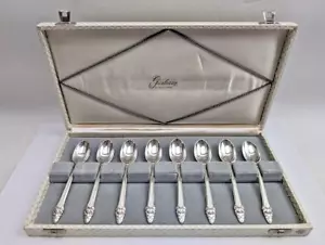 RARO SET IN SCATOLA GORHAM ARGENTO STERLING VECCHIO SOVRANO 8 CUCCHIAI DEMITASSE - Foto 1 di 7