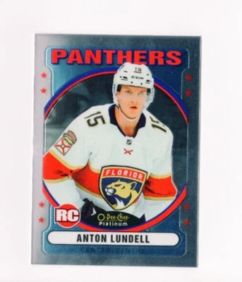 2021-22 UD O-Pee-Chee Platinum Anton Lundell #R-98 Retro Rookie Florida Panthers - Image 1 of 2