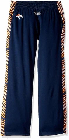 Zubaz NFL Men's Denver Broncos Zebra Accent NFL Stadium Pants Cover