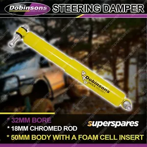 1x Front Dobinsons HD Steering Damper for Toyota Land Cruiser 80 105 Series - Picture 1 of 2