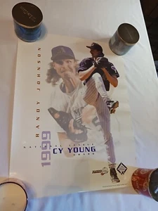 Randy Johnson THE INTIMIDATOR raro POSTER SGA MLB Arizona Diamondbacks - Foto 1 di 4
