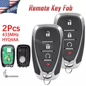2 Remote Key Fob 4 Buttons for Chevrolet Equinox Sonic Trax Volt Bolt 2017-2021 - Foto 1 di 7