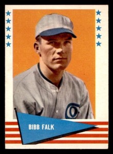 1961 Fleer Baseball Greats Baseball #104 Bibb Falk EX