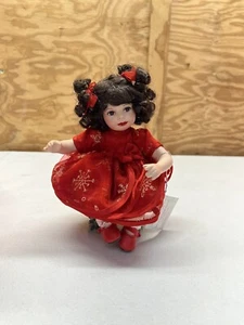 Marie Osmond Baby Annette Holiday Tiny Tot Doll In Box - Picture 1 of 8