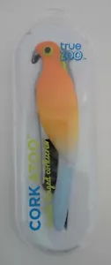 True Zoo CORKATOO Parrot Bird Double Hinged Corkscrew Orange Blue NEW - Picture 1 of 1
