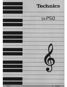 Technics SX-P50 Digital Piano Owners Instruction Manual - Picture 1 of 1