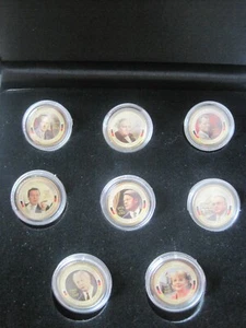 Sammlung BRD 8 x 50 Cent 2004 G Die deutschen Bundeskanzler Farbe Zert. - Bild 1 von 6