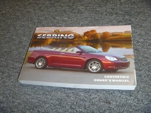 2008 Chrysler Sebring Convertible LX Touring Limited User Operator Manual - Foto 1 di 1