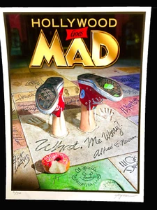 HOLLYWOOD GOES MAD/ ERIC JOYNER SIGNED PRINT/ MAD MAGAZINE COVER - Picture 1 of 3