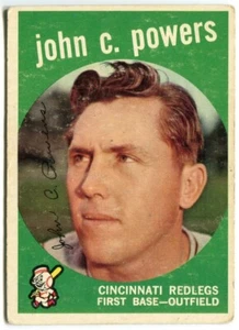 1959 Topps #489 John Powers Cincinnati Reds - Bild 1 von 2