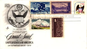 #1596 American Eagle 5 Stamp ALASKA COMBO-Artcraft Cachet - Picture 1 of 1
