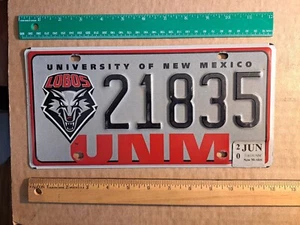 Nummernschild, New Mexico, Universität von New Mexico Lobos, 21835 - Bild 1 von 1