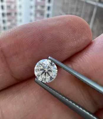 Lab-Grown 1.10Ct CVD Diamond 6.50mm Round D, Clarity FL ,Certified Loose diamond - Image 1 of 4