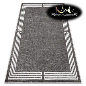 Tappeto Elegante Designer Moderno MATEO Strutturale Elegante GRIGIO Migliore Qualità - Foto 1 di 10