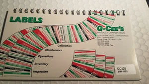 Q-CEE'S KALIBRIERETIKETTEN #QC126 ROT 3186-10E9 BOOKLET - Bild 1 von 2