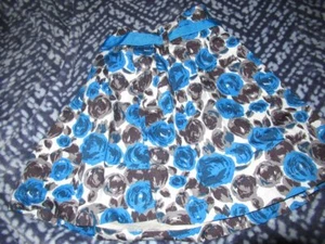 euc Mini Boden blue black rose full skirt girls 9 -10 y free ship USA - Picture 1 of 2