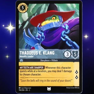 Thaddeus E. Klang Líder Metálico - Disney Lorcana Into the Inklands #194/204 - Imagen 1 de 3