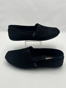 Skechers BOBS Black Plush Slip On Loafer Flat 33330W Womens Size 7 - Picture 1 of 17