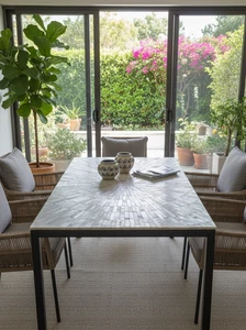 Luxury Crystal Stone Coffee Table Top- Modern Living Room Centerpiece | Elegant - Picture 1 of 10