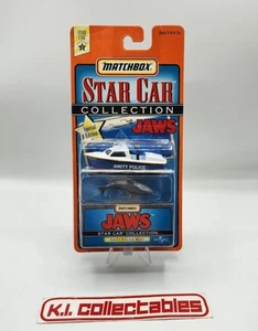 Matchbox Star Car Collection JAWS Amity Police Boat w/Shark 1997 - Picture 1 of 5