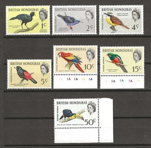 HONDURAS BRITANNICO 1967 SG 239/245 MNH - Foto 1 di 2