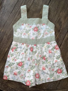 Janie And Jack Girls Floral Romper 4T - Picture 1 of 3