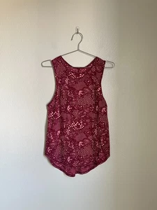 Lululemon Sculpt Tank mit Spitzenmuster Burgund Größe US 4 - Bild 1 von 5