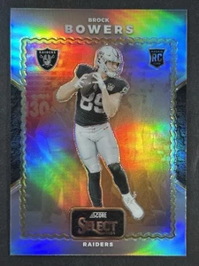 2024 Panini Select Brock Bowers Score Throwback Silver Prizm #20 RC - Picture 1 of 2