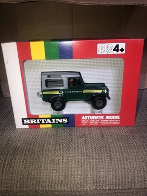 Rare Britains Boxes Farm Toys Forest Enterprise Landrover  5986 1:32 - Image 1 of 4